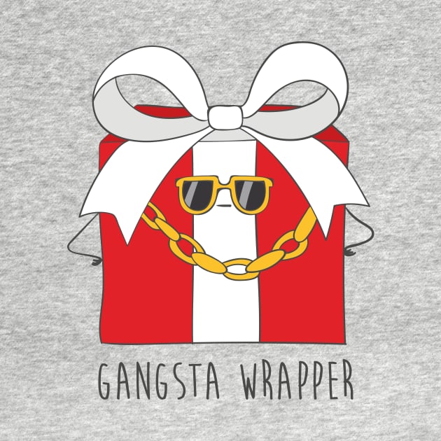 Gangsta Wrapper, Funny Christmas Present Joke by Dreamy Panda Designs